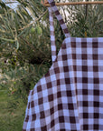 Robe Lisette coton vichy marron - Maison Farigoulette