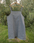 Robe Lisette coton vichy noir - Maison Farigoulette