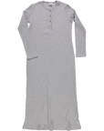 Robe Tagete côtelée Gris clair chiné - Poudre Organic