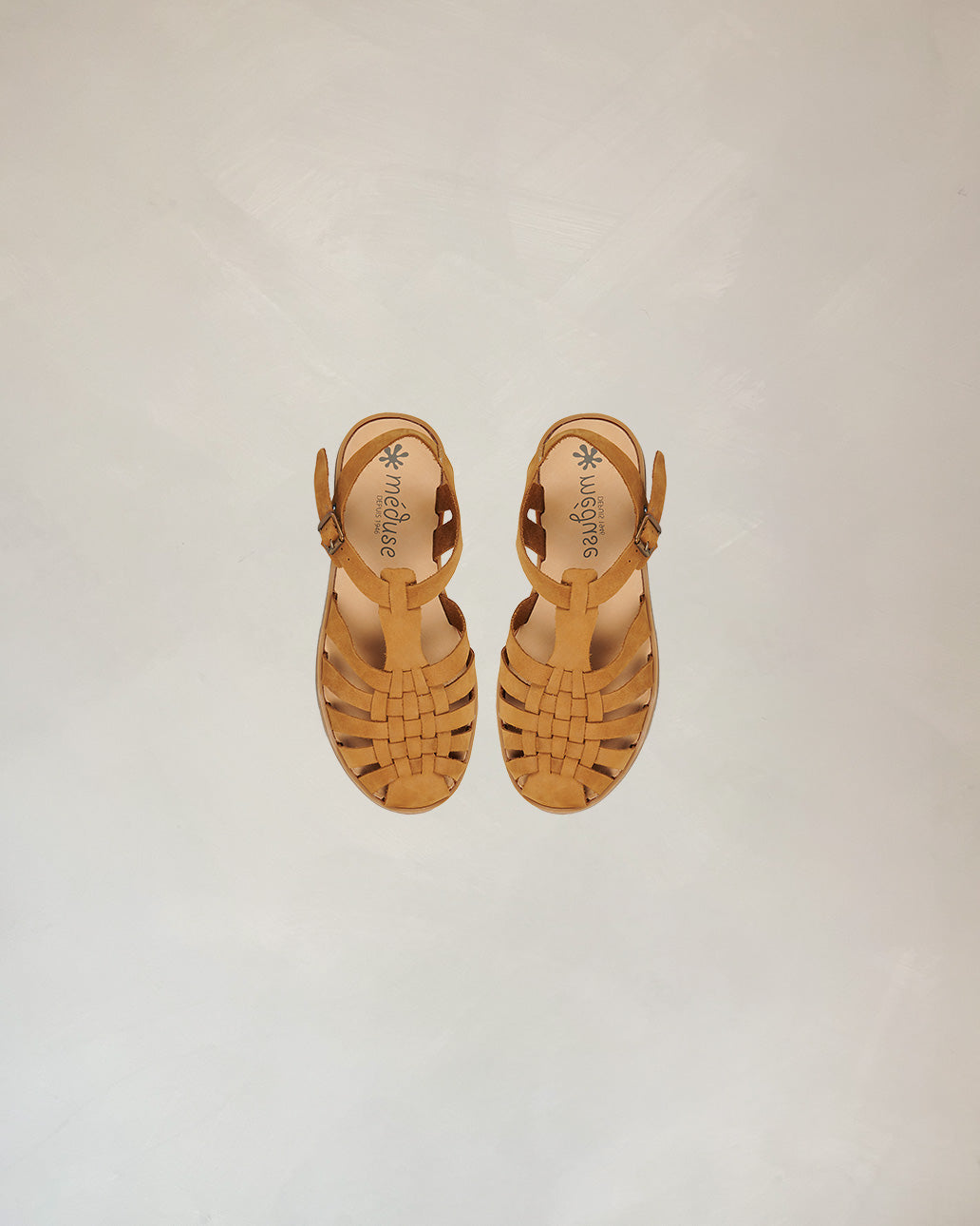 Sandales Sunville en cuir cognac - Méduse