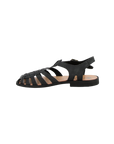 Sandales Sunville en cuir noir mat - Méduse