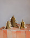 Sapin à suspendre en métal doré