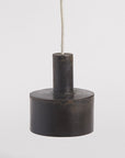 Suspension tube cloche en métal
