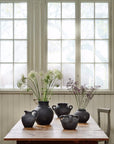 Vase en argile Léon - noir