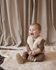 Veste sans manches laine - bébé - écru