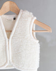 Veste sans manches laine - bébé - écru