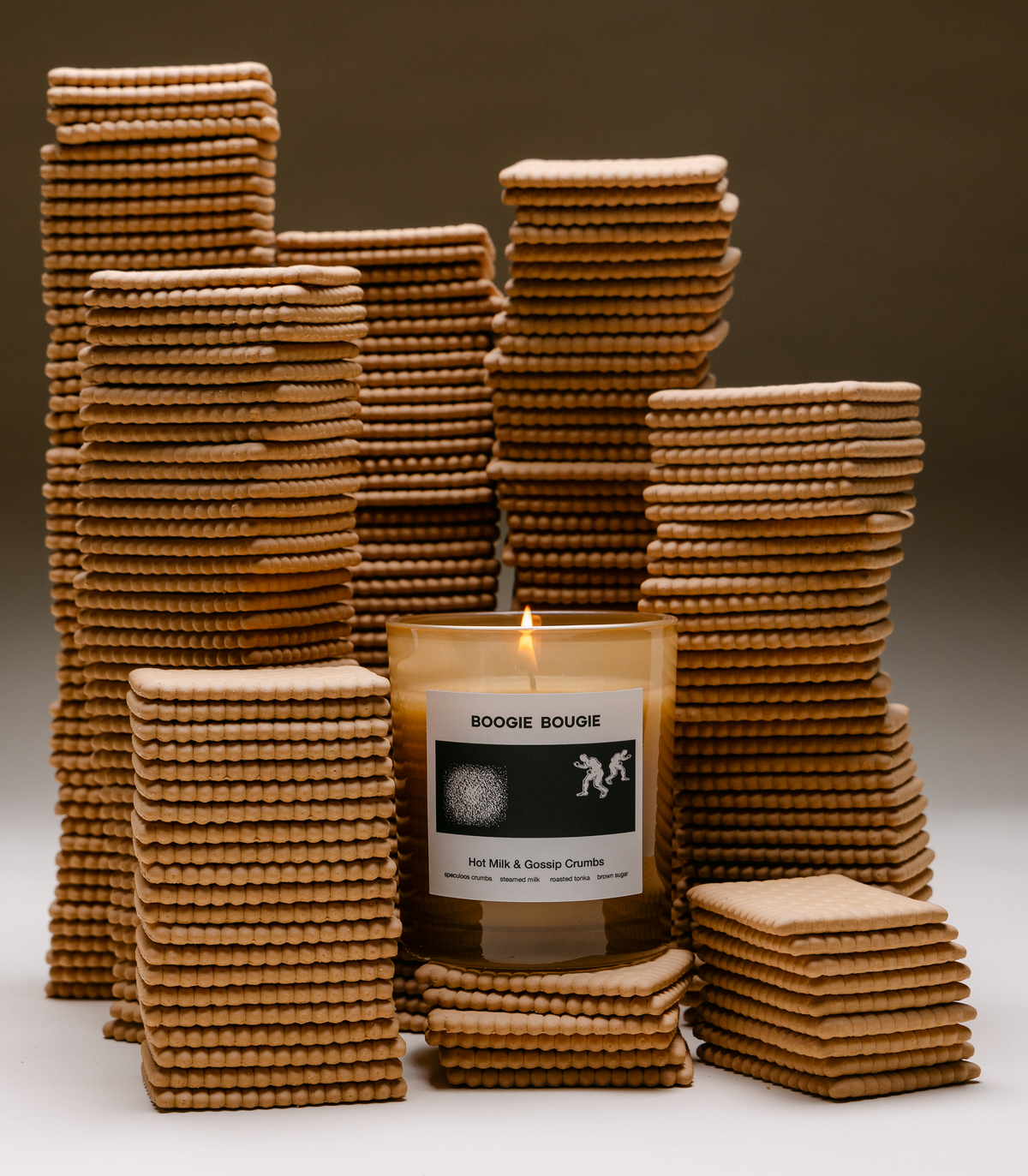 Bougie parfumée Hot Milk &amp; Gossip Crumbs - Boogie Bougie