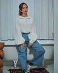 Blouse Amsonia col Claudine Egret - Poudre Organic