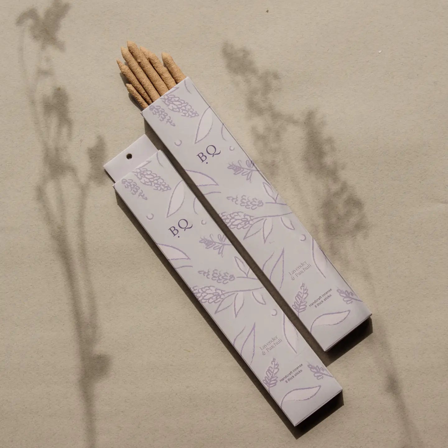 Bâtonnets d'encens épais naturels Lavande et Patchouli
