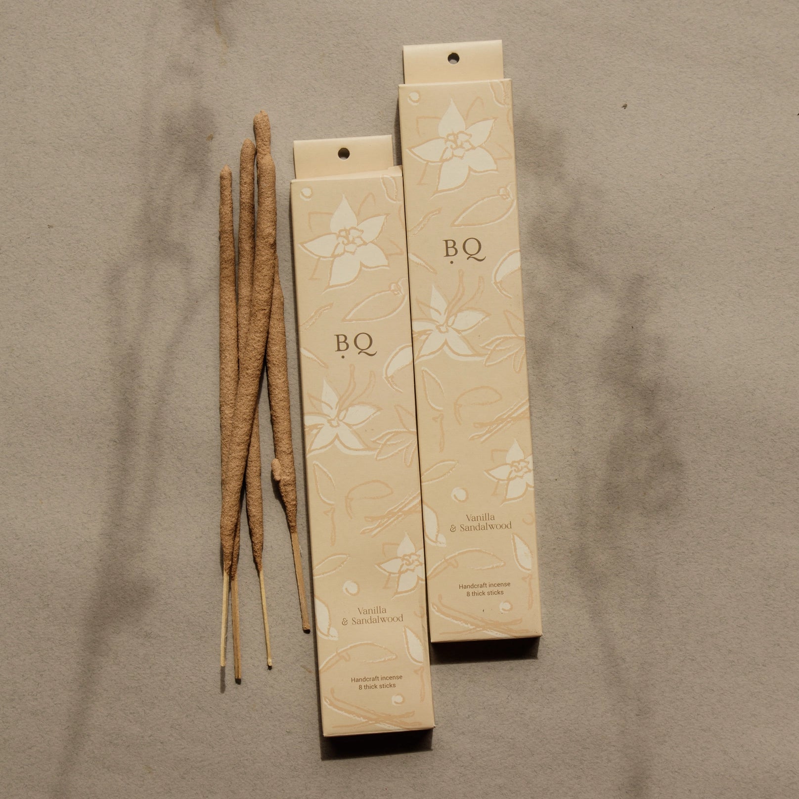 Bâtonnets d'encens épais naturels Vanille et Bois de Santal