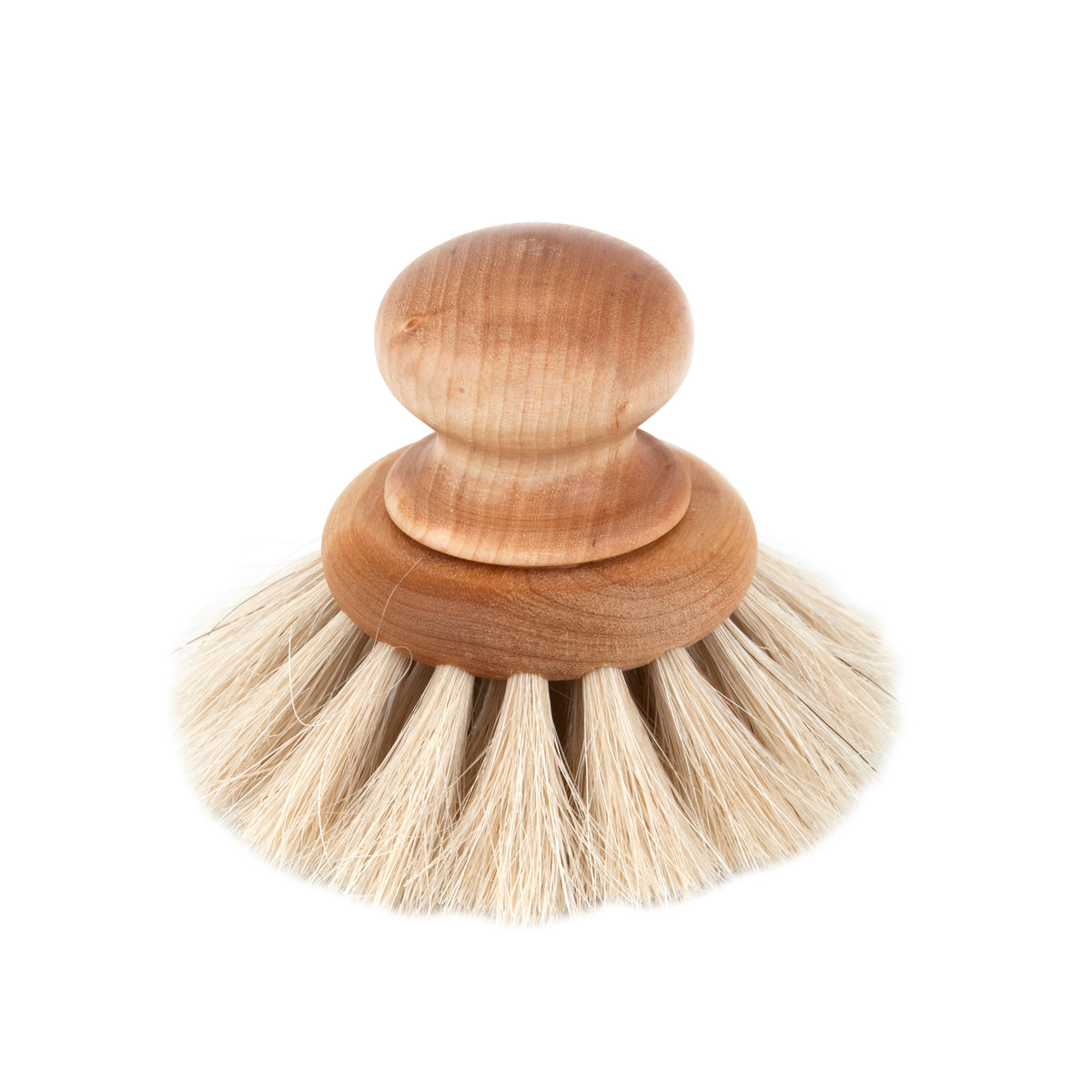 Brosse à Vaisselle ronde en crin de Cheval et Bouleau huilé - Iris Hantverk