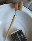 Brosse à vaisselle du quotidien – Fibre de tampico & manche en bouleau huilé