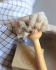 Brosse à verre en crin de cheval et bouleau huilé – Iris Hantverk