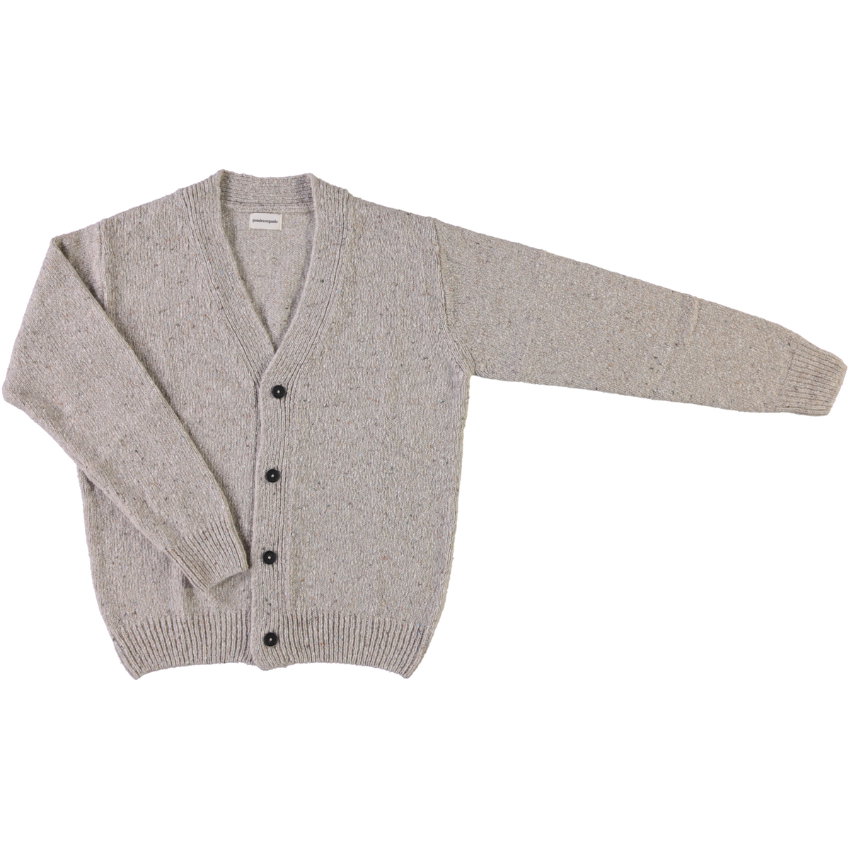 Cardigan Ammi Laine Speckled Seashell - Poudre Organic