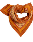 foulard indien rouille