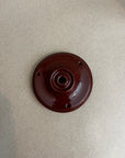 Rosace en porcelaine marron - 3 sorties