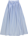 Jupe Chia Rayures larges bleues/blanches - Poudre Organic x Maison Farigoulette
