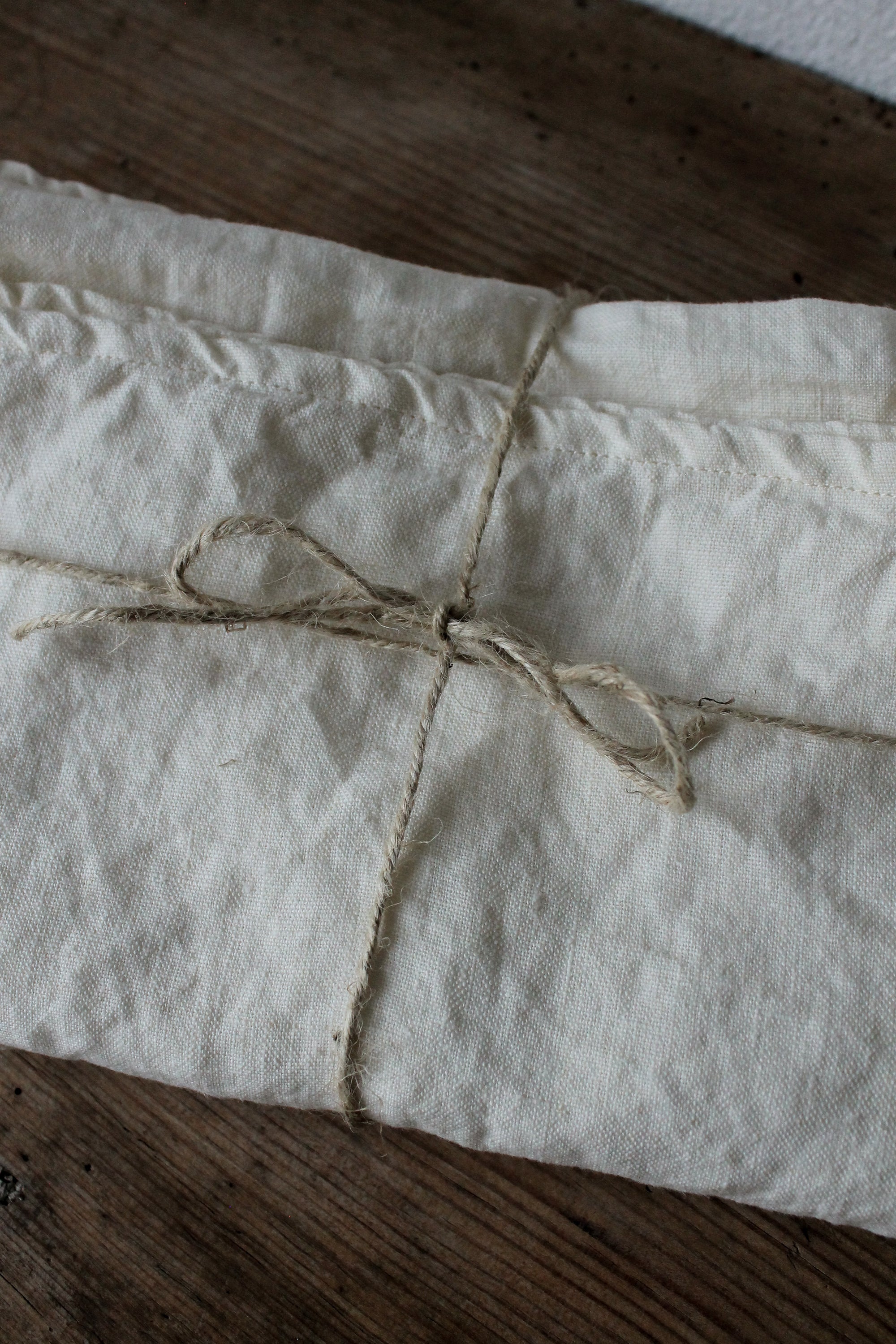 Nappe en lin lavé Blanc cassé