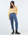 Pantalon Carotte Denim Blue - Poudre Organic