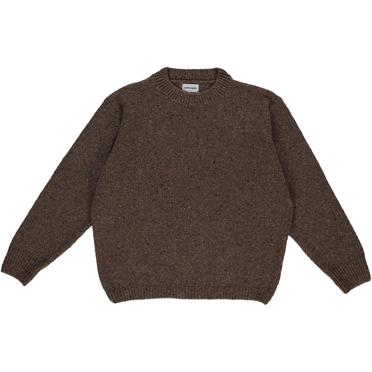 Pull Thé laine Speckled Brown - Poudre Organic