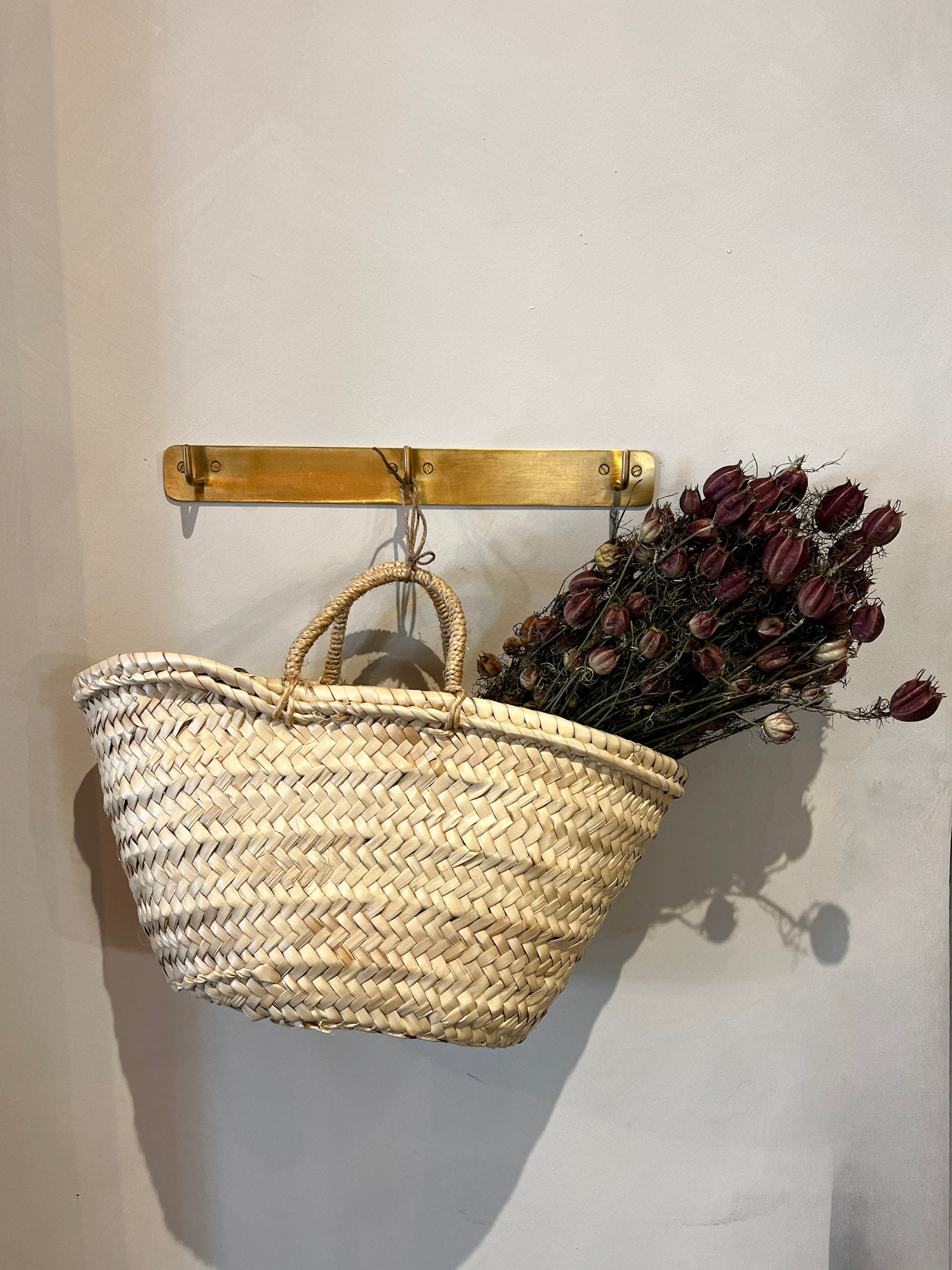 Panier artisanal en osier pour enfant avec anses