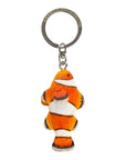 Porte-clés en bois Poisson-clown