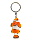 Porte-clés en bois Poisson-clown
