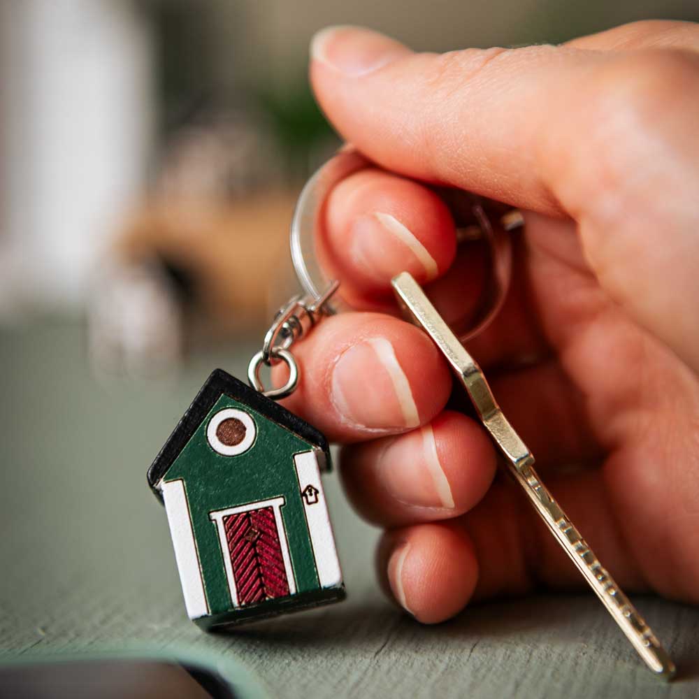 Porte-cles_en_bois_Maison_Verte