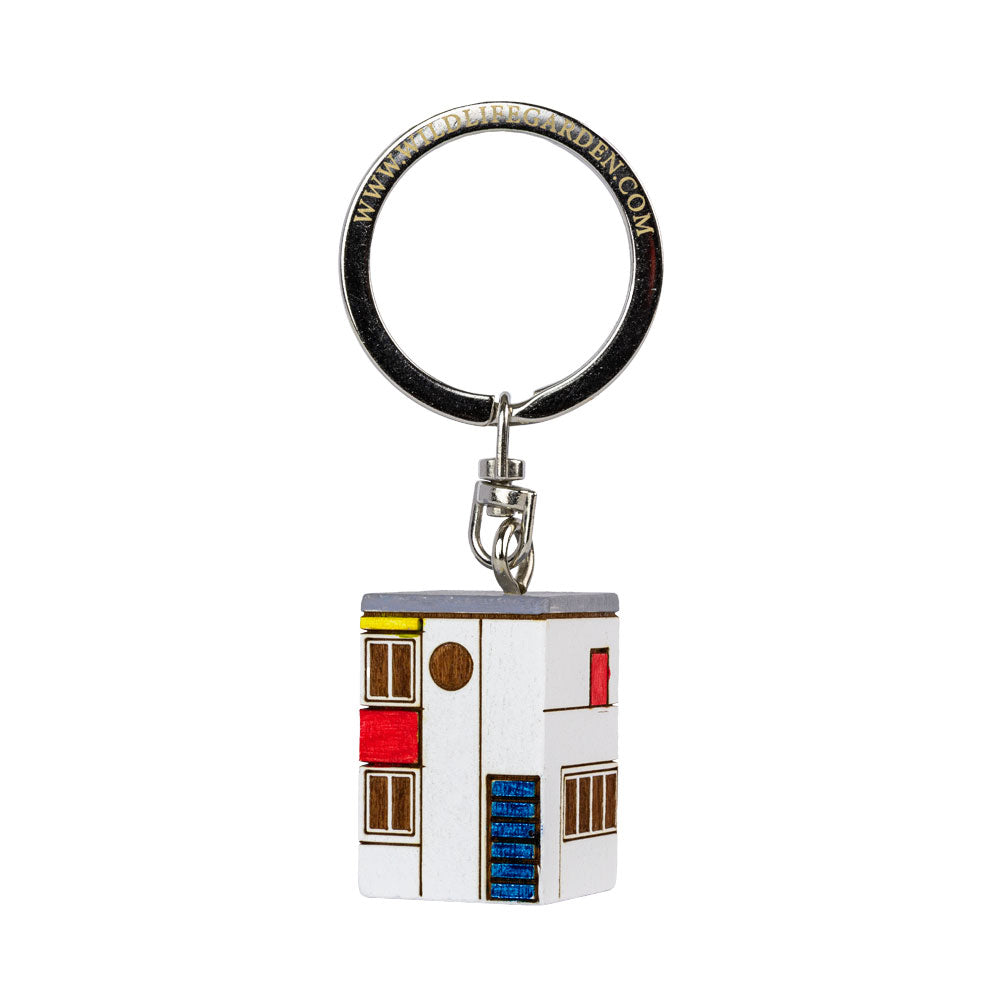 Porte-cles en bois maison De Stijl