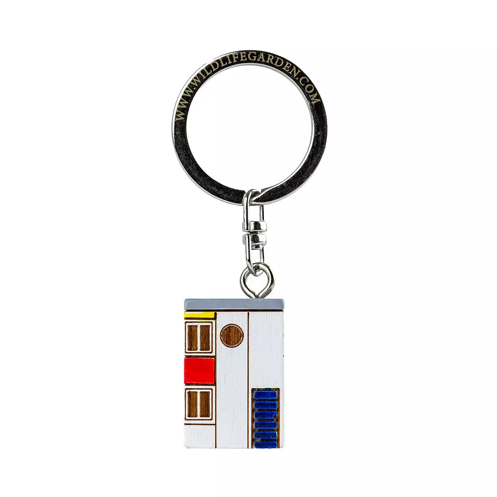 Porte-cles en bois maison De Stijl