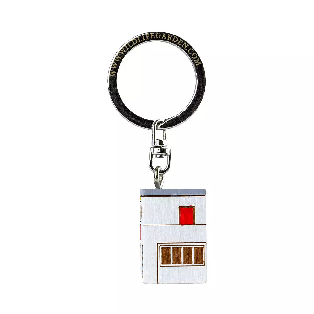 Porte-cles en bois maison De Stijl