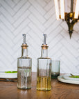 Bouteille à huile en verre transparent 30cl