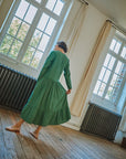 Robe Gaura Deep Grass Green - Poudre Organic x Maison Farigoulette