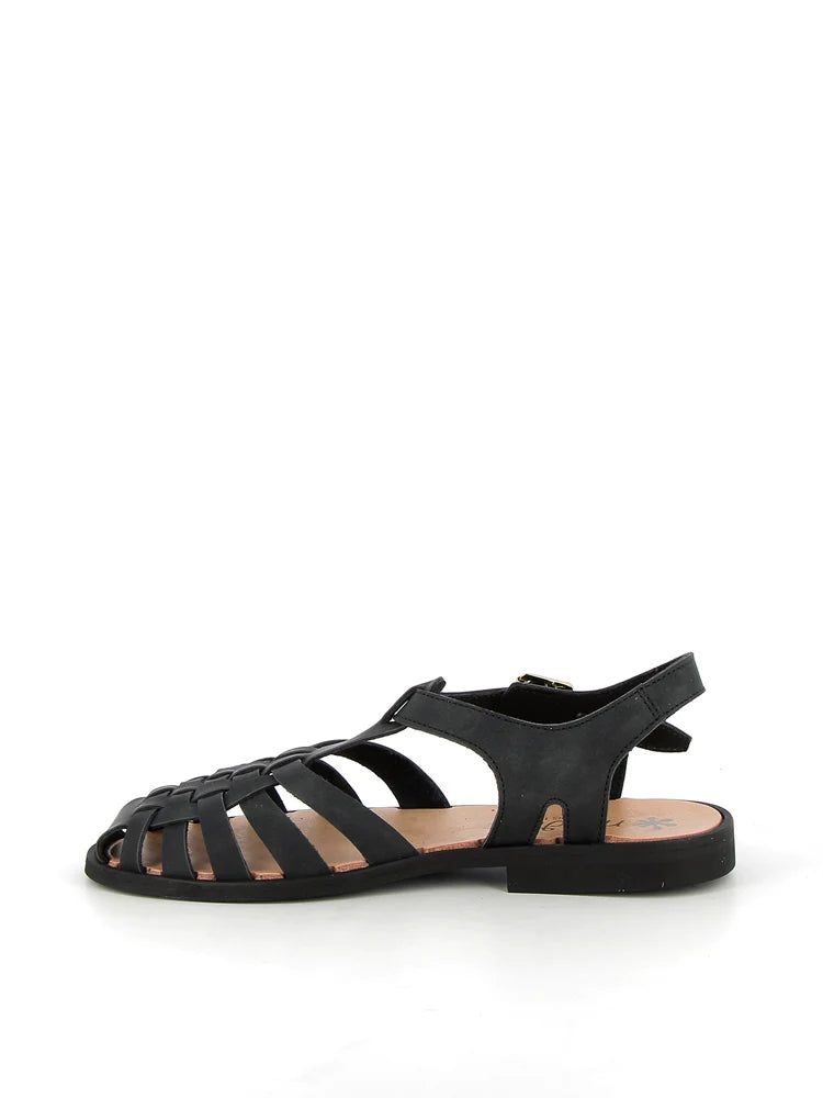 Sandales_Sunville_en_cuir_noir_mat_-_Meduse_x_Maison_Farigoulette