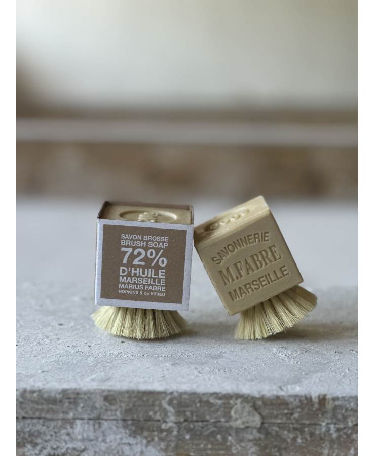 Savon de Marseille avec brosse - édition limitée « 125 ans » - 200g - Marius Fabre - Maison Farigoulette