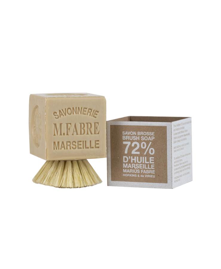 Savon de Marseille avec brosse - édition limitée « 125 ans » - 200g - Marius Fabre - Maison Farigoulette