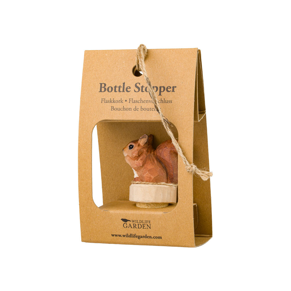 Bouchon de bouteille en bois sculpté à la main – Écureuil (Copie)