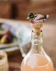 Bouchon de bouteille en bois sculpté à la main – Colvert