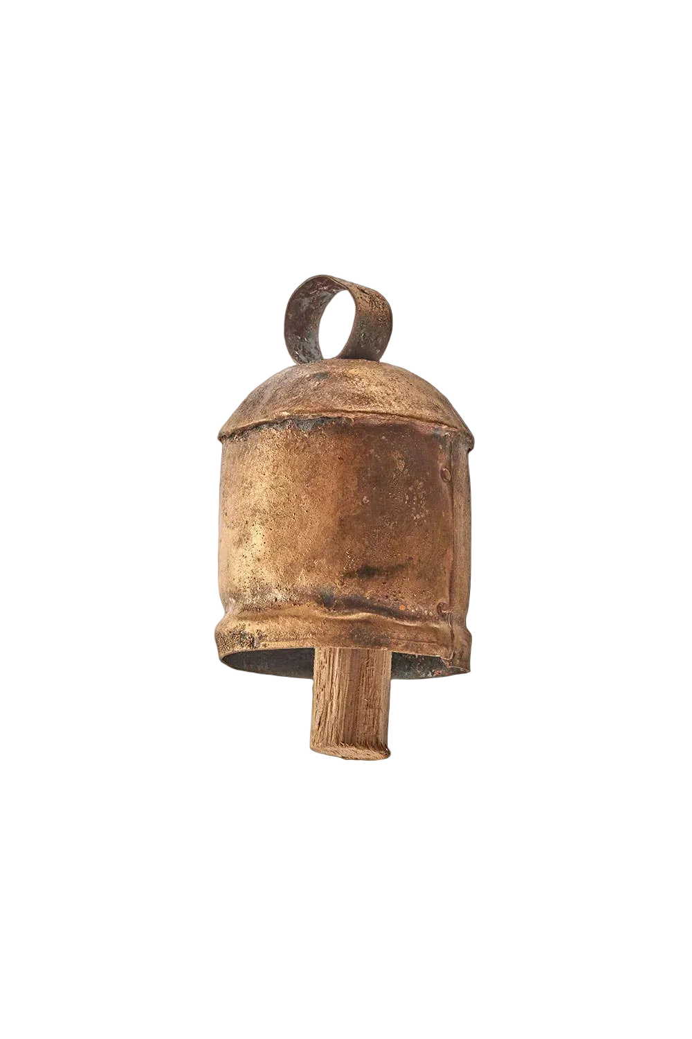 Cloche de Noël décorative en métal doré
