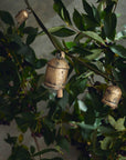 Cloche de Noël décorative en métal doré