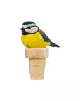 Bouchon de bouteille en bois sculpté à la main – Mésange