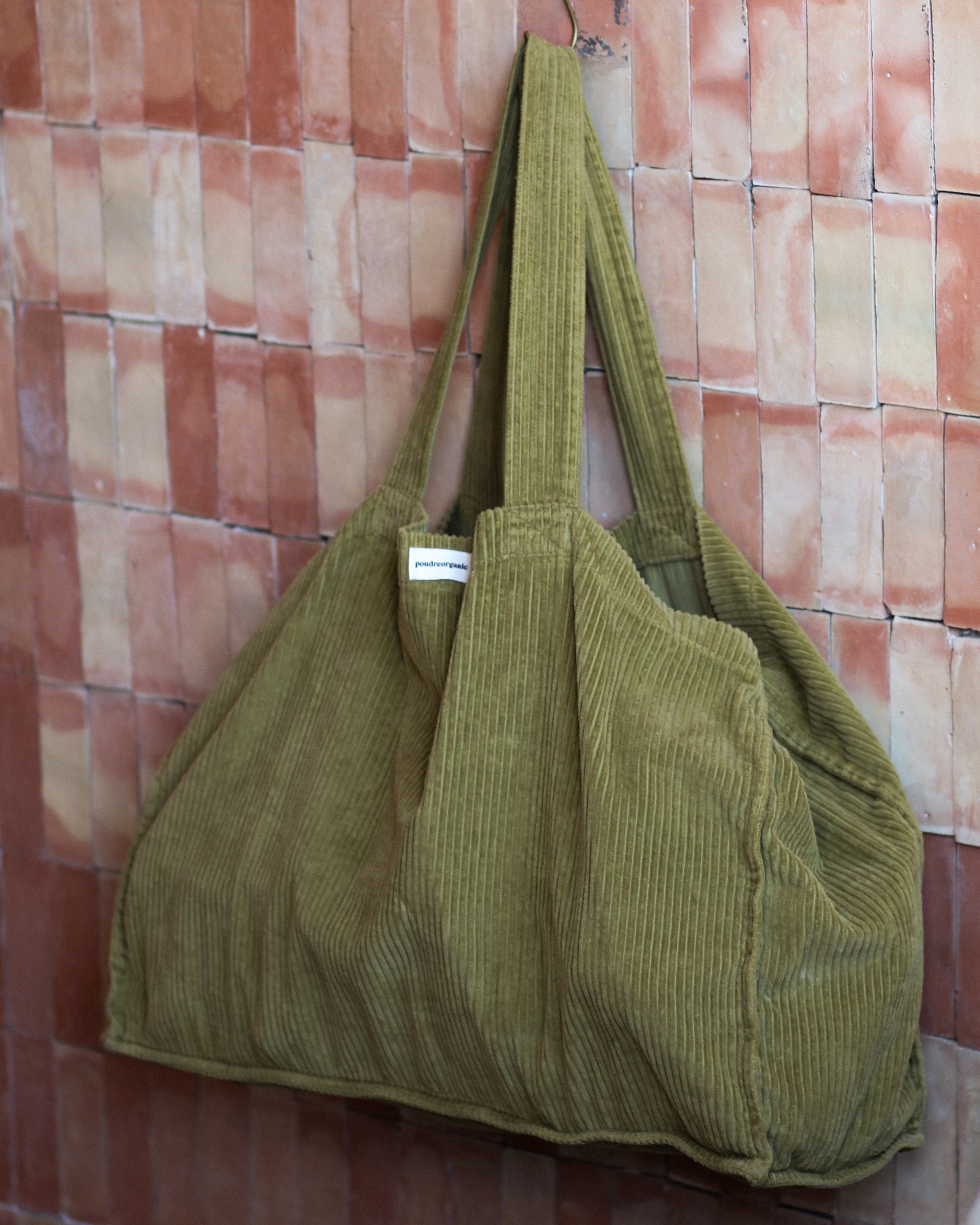 Cabas XXL Vigne Green Moss- Poudre Organic