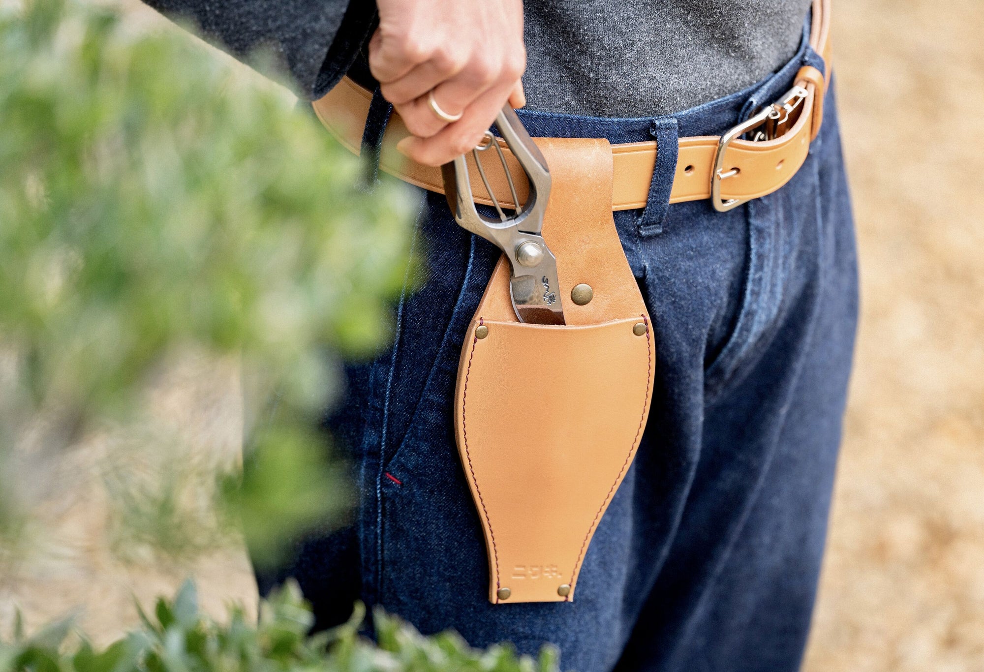 Ceinture en cuir ajustable - 130cm - Niwaki