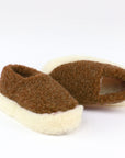 Chaussons en laine - Brown