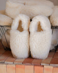Chaussons en laine - Naturel