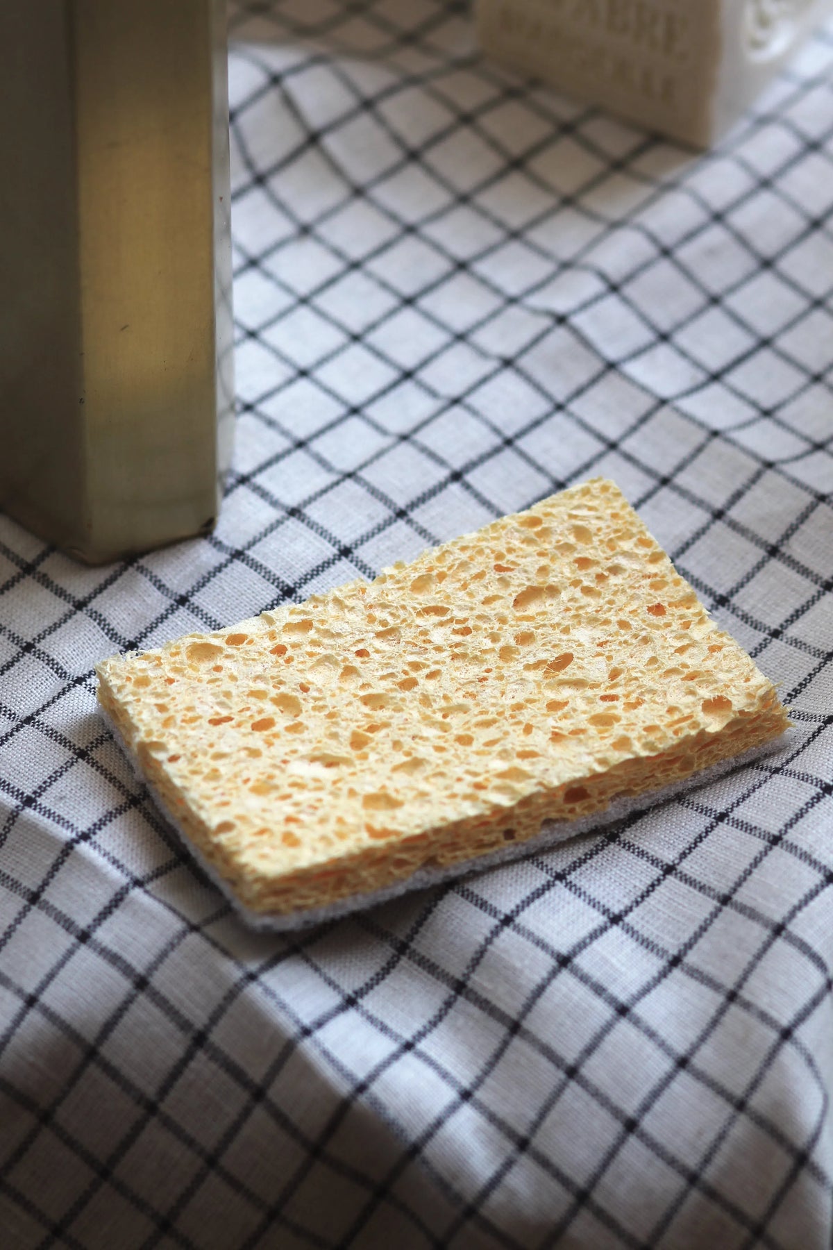 eponge de cuisine à carreaux maison farigoulette