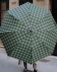 Parapluie pliable XL anti-vent - écossais vert