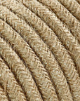 Câble électrique textile décoratif Jute - 2x0,75mm²
