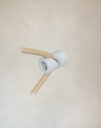 Crochet de décentralisation pour câble électrique en textile - Blanc