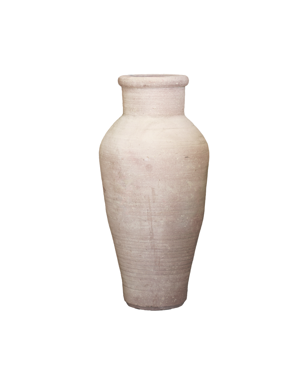 Jarre provençale, pot en terre cuite blanche, poterie artisanale Provence Vaucluse Maison Farigoulette L'Isle-sur-la-Sorgue